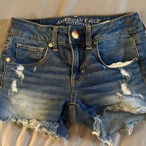 american eagle super stretch shorts